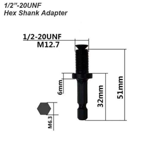 ADAPTADOR CONVERTIDOR P/MANDRIL TALADRO ATORNILLADOR - GENERICO