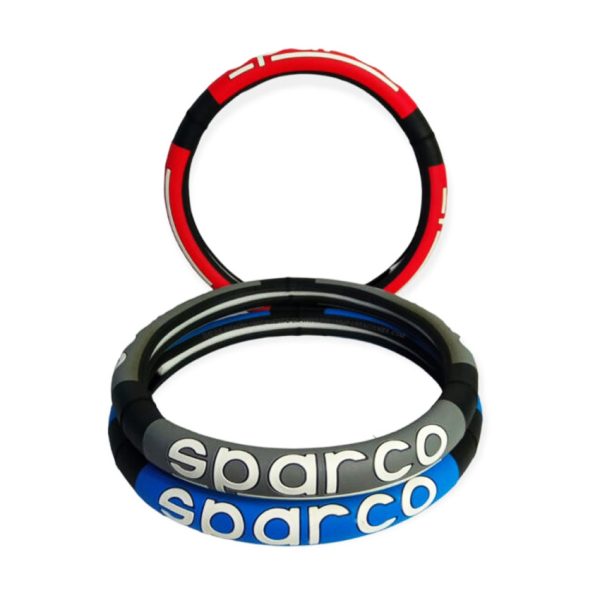 CUBRE VOLANTE AZUL LETRA CHICA - SPARCO