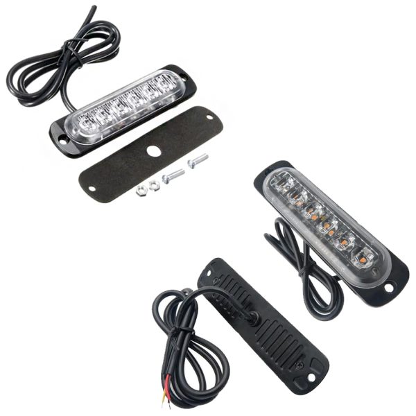 DESTELLANTE 6LED 12-24V ROJA - GENERICA