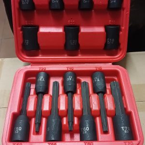 JUEGO DADO TORX HEMBRA MACHO LARGO 14PCS IMPACTO - GENERICO