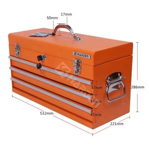 CAJA PORTA HERRAMIENTAS 3 CAJONES 510X220X325MM - HARDEN