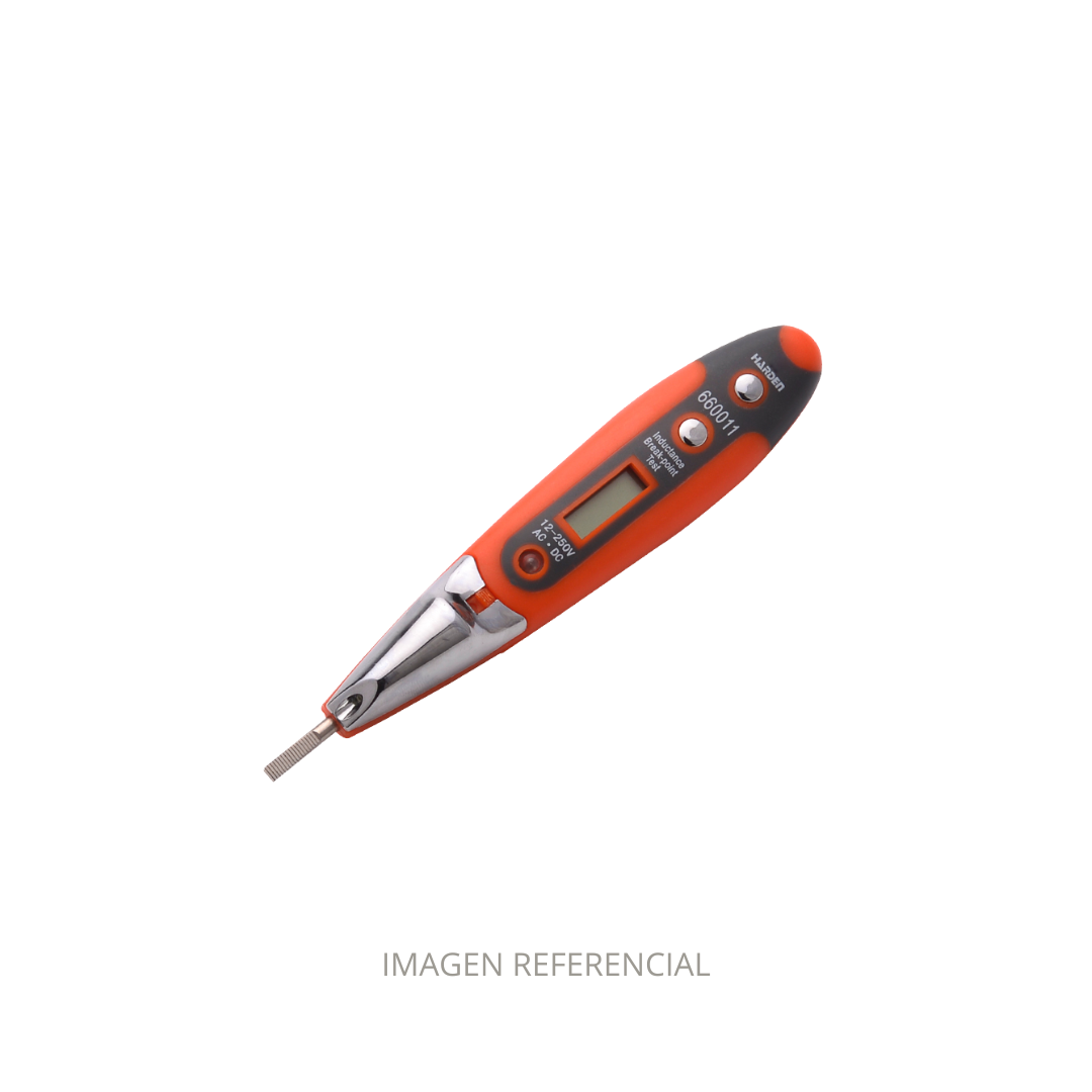 PROBADOR DE CORRIENTE DIGITAL 12-250V – HARDEN – Emilia Ventas